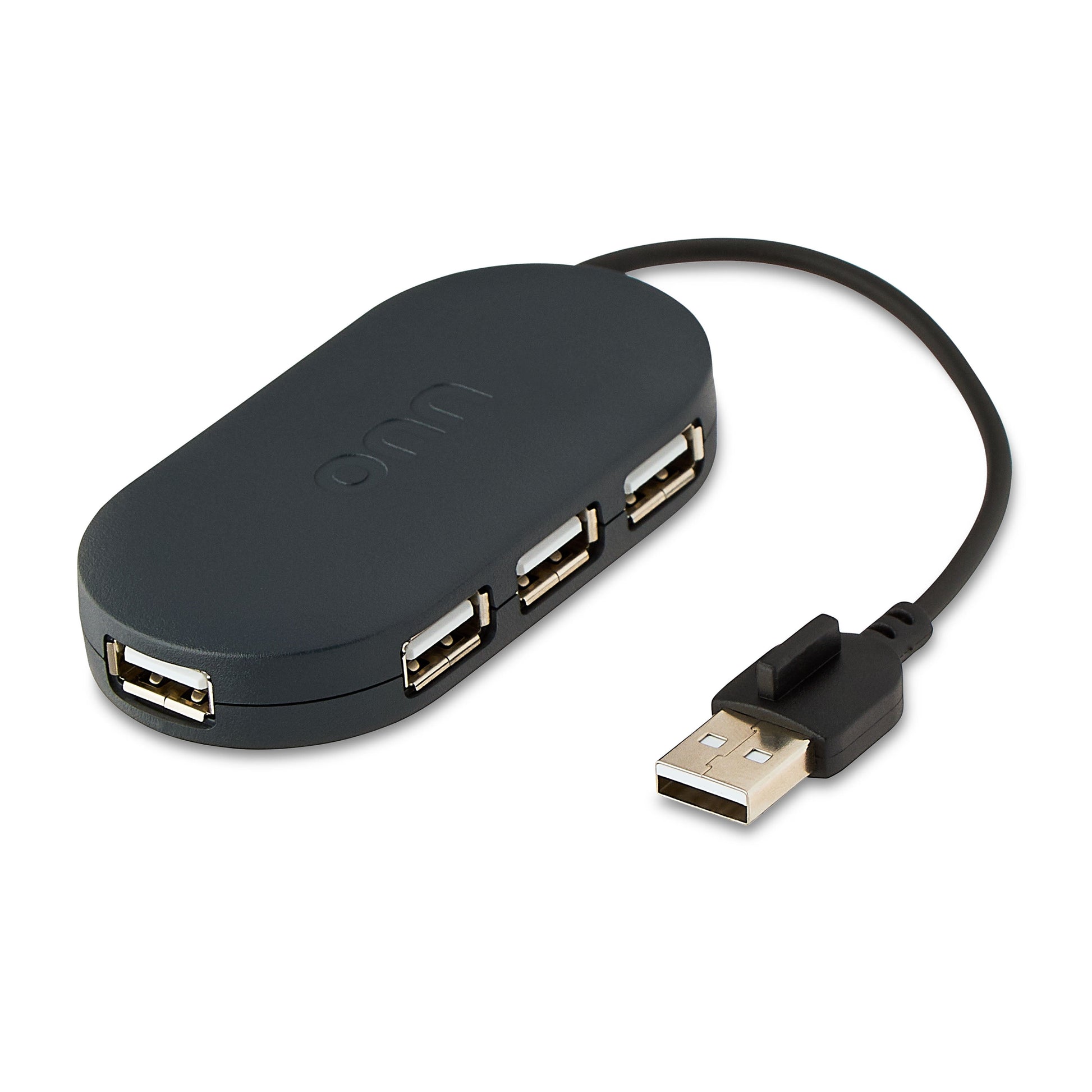 Portable 4-Port USB Hub with USB 2.0 Ports