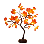 Artificial Autumn Maple Tree Light – 24 LED Fall Décor Lamp