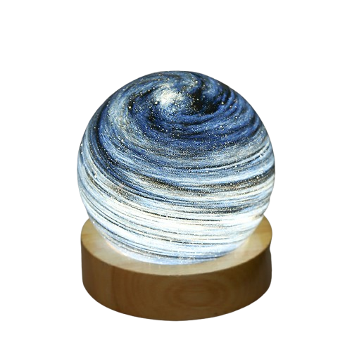 Colorful USB Rainbow Planet Night Light - Decorative Astronomical Ornaments for Desktop & Art Crafts
