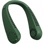 Hunter-green neck fan mockup