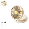 Rechargeable Table Fan with Remote, Auto Oscillation & Foldable Portable Design