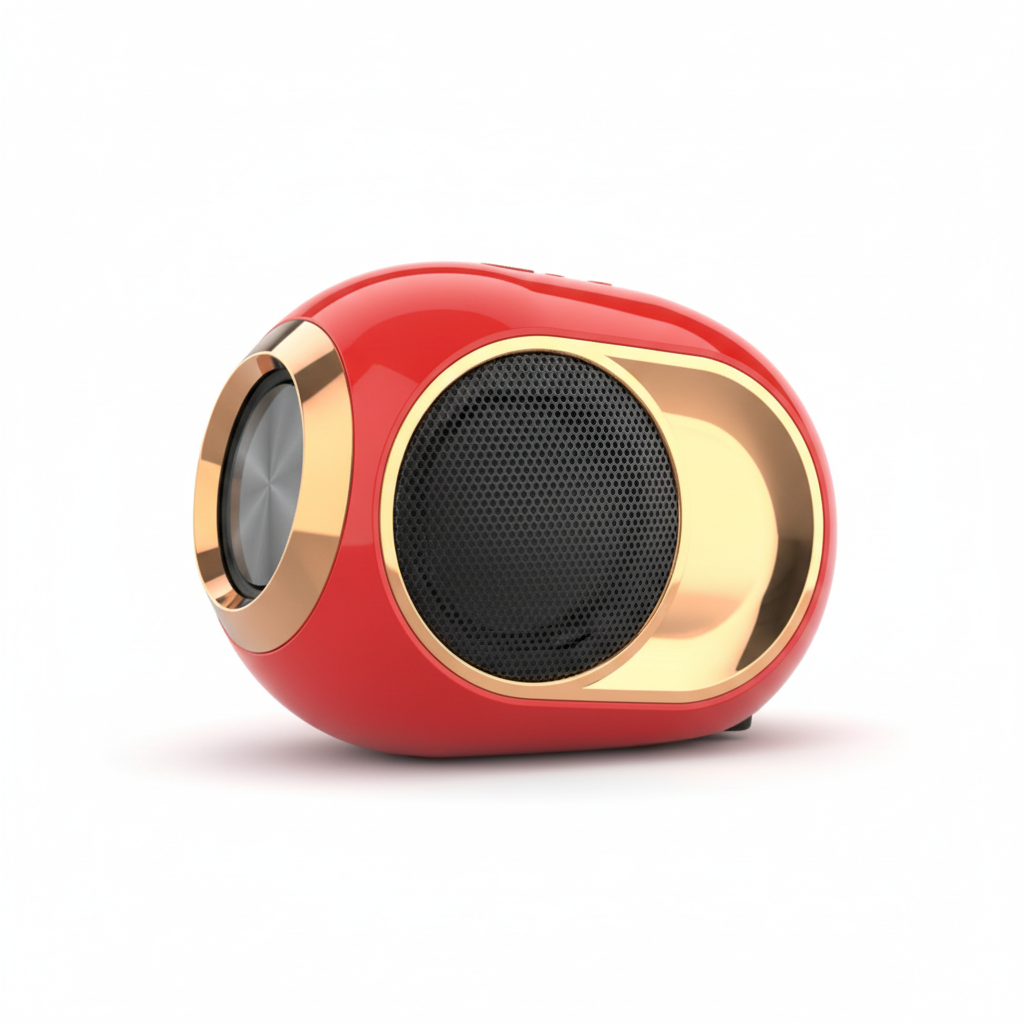 Red Gramophone Speaker
