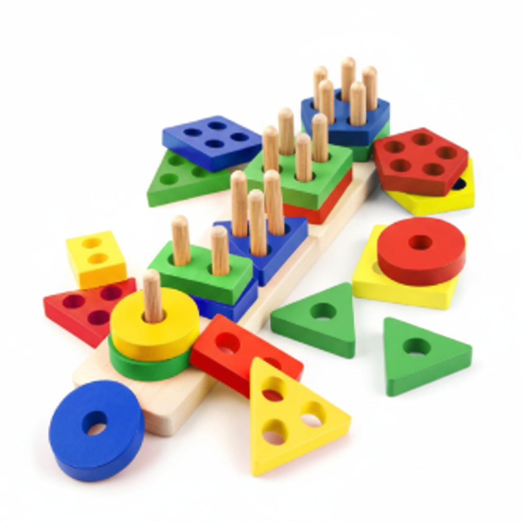 Wooden Shape Sorter Toy